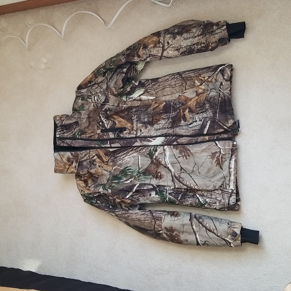 Real tree kids camo coat